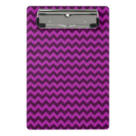 Minicarpeta De Pinza Purpurina Purple Zig Zag
