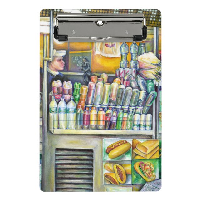 Minicarpeta De Pinza Pushcart ParadisePintura original de temporada (Anverso)