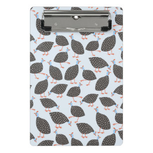Minicarpeta De Pinza Quirky Guinea Patrón de aves de corral