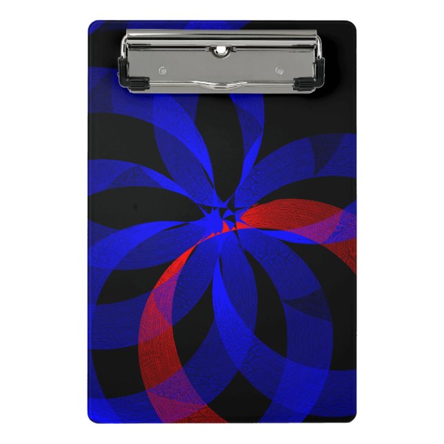 Minicarpeta De Pinza Red Revolving Accent Geometric Mini Clipboard (Anverso)