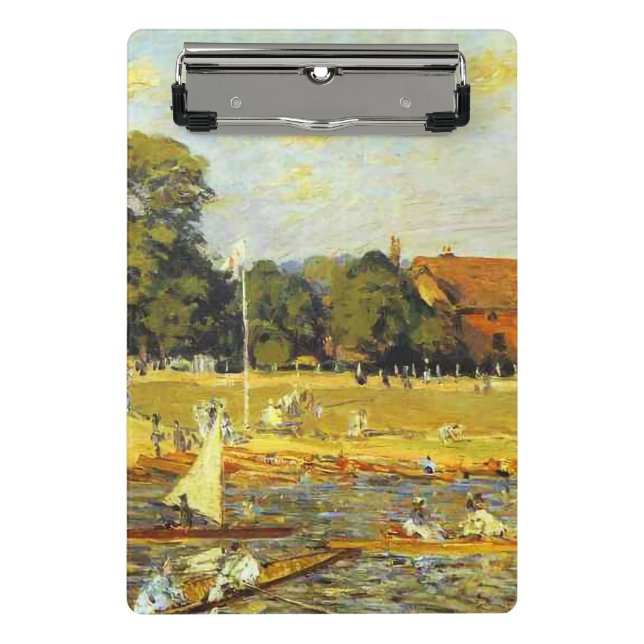Minicarpeta De Pinza Regatta en Hampton Court Alfred Sisley Poster (Anverso)