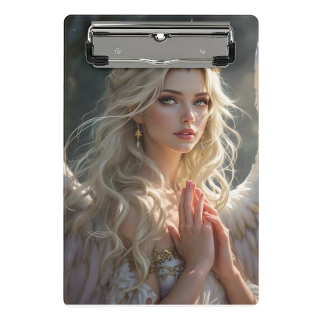 Minicarpeta De Pinza Reina del amanecer celeste (Anverso)