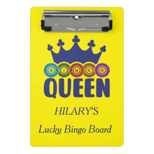 Minicarpeta De Pinza Reina del Bingo Afortunado