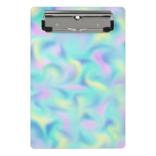Minicarpeta De Pinza Resumen Bonito Pastel Swirls