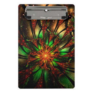 Minicarpeta De Pinza Resumen del diseño de flor fractal.