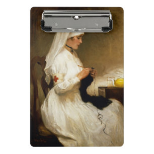 Minicarpeta De Pinza Retrato de una enfermera de la Cruz Roja