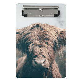 Minicarpeta De Pinza Retrato de vaca Highland