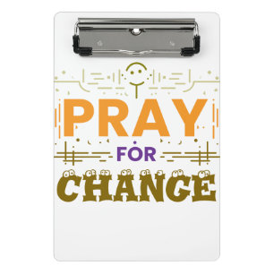 Minicarpeta De Pinza Rezar por el cambio