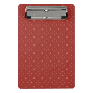 Minicarpeta De Pinza Rojo Zinnia Dorada Sol