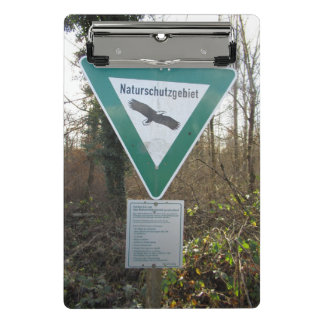 Minicarpeta De Pinza Schild Naturschutzgebiet