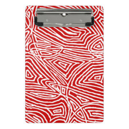 Minicarpeta De Pinza Scribbleprint rojo