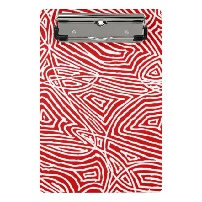 Minicarpeta De Pinza Scribbleprint rojo (Anverso)