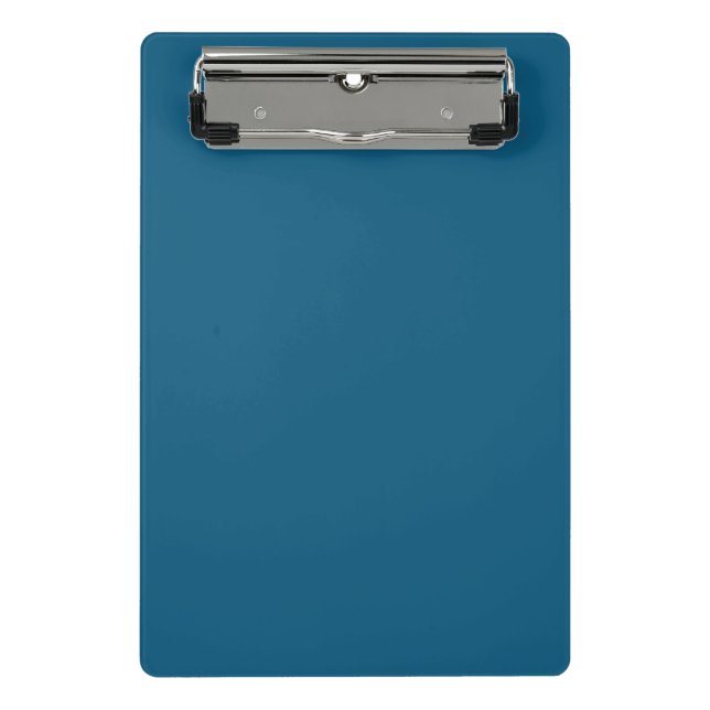 Minicarpeta De Pinza Sencillo color sólido azul zafiro (Anverso)
