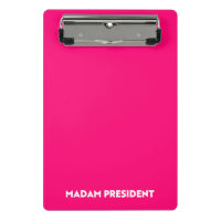Señora Presidenta, la tipografía minimalista rosa 