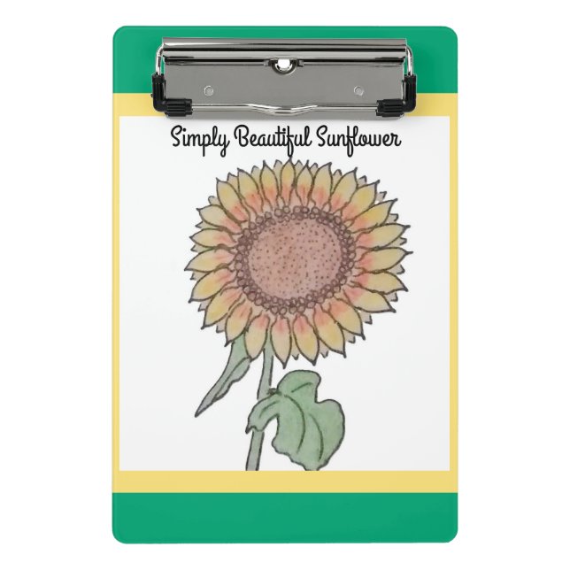 Minicarpeta De Pinza Simplemente hermoso girasol (Anverso)