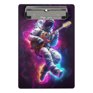 Minicarpeta De Pinza Sinfonía del vacío Astronauta Neon Cyberpunk