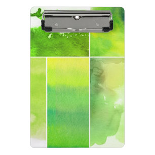Minicarpeta De Pinza Sistema del extracto de la acuarela pintado a mano