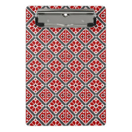 Minicarpeta De Pinza Slavic Ethnic Embroidery, Balkan Traditional