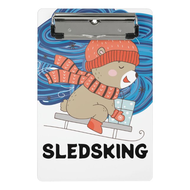 Minicarpeta De Pinza Sledsking Personalizable (Anverso)