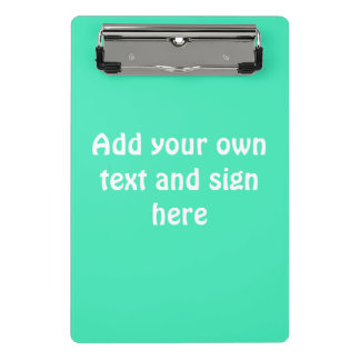 Minicarpeta De Pinza Solo fondo de color - verde menta + tus ideas