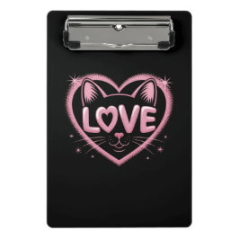 Minicarpeta De Pinza Sparkling Cat Love