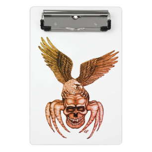 Minicarpeta De Pinza Spiderskull con águila