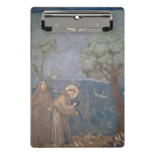 Minicarpeta De Pinza St Francis que predica a los pájaros, 1297-99