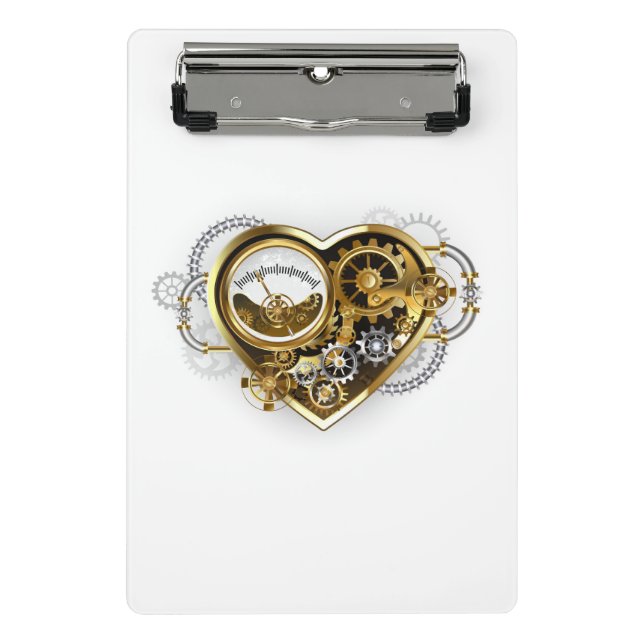 Minicarpeta De Pinza Steampunk Heart with a Manometer (Anverso)