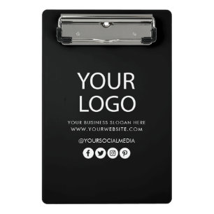 Minicarpeta De Pinza Su logotipo comercial y la marca de la compañía de