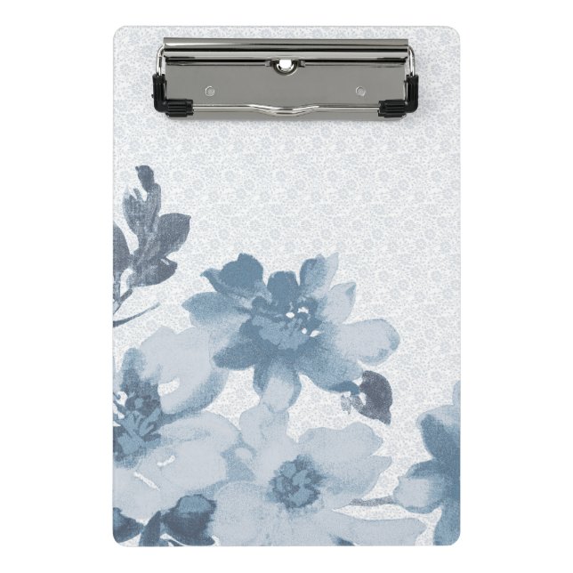 Minicarpeta De Pinza Sutil Bloom Índigo - Elegancia suave de Kraalikaa (Anverso)