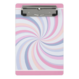 Minicarpeta De Pinza Swirls Peach Blue Rosa