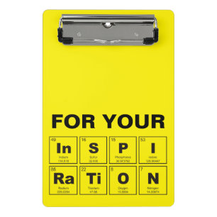 Minicarpeta De Pinza Tabla química periódica de elementos: InSPIRaTiON