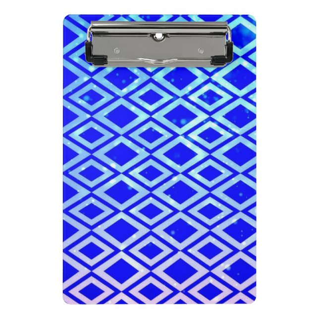 Minicarpeta De Pinza Tablero del diseño del diamante mini (Anverso)