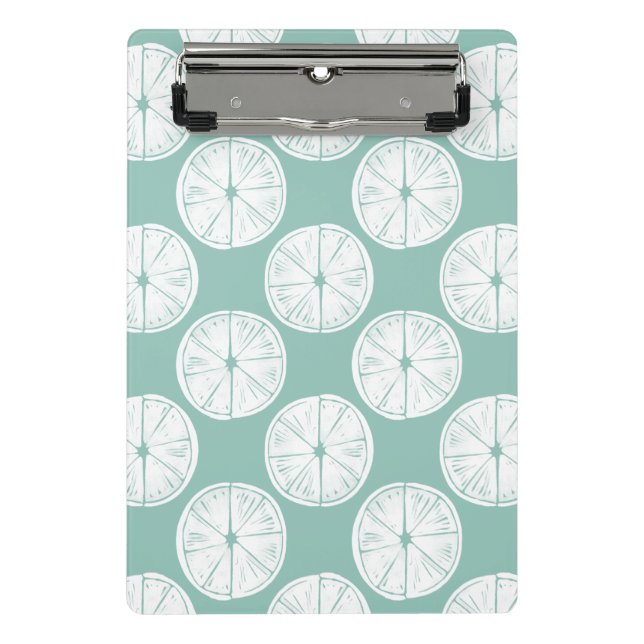 Minicarpeta De Pinza Taco sobre el amor | Patrón de cal Verde azulado (Anverso)