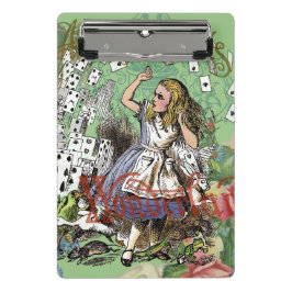 Minicarpeta De Pinza tarjetas alice conejo de sombrerero de wonderland