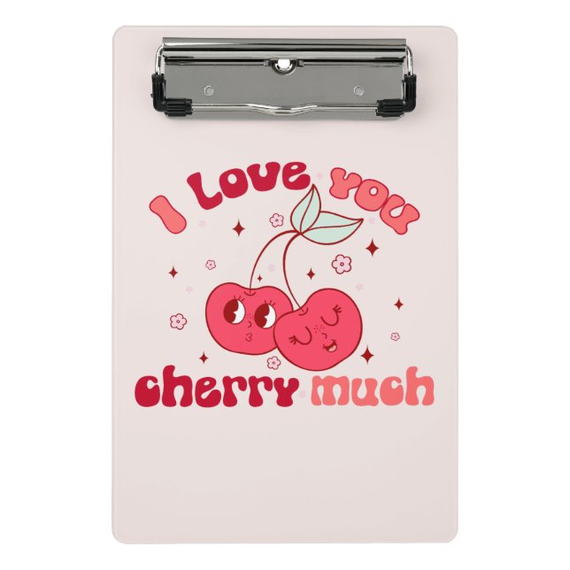 Minicarpeta De Pinza Te Amo Mucho (Anverso)