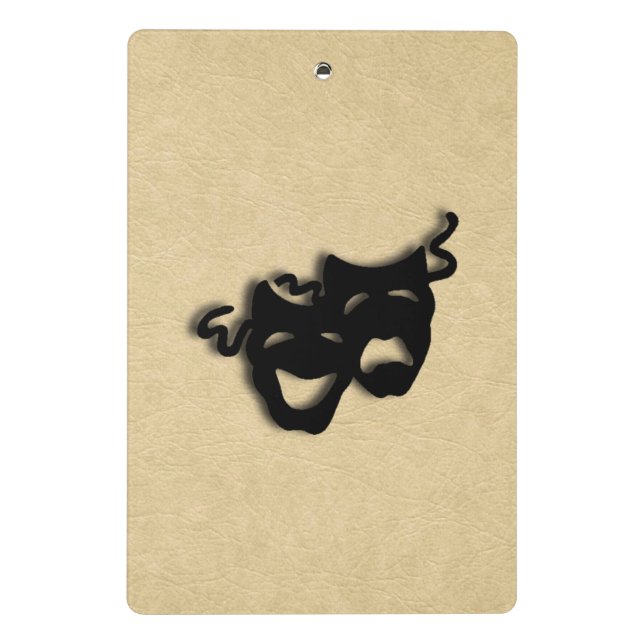 Minicarpeta De Pinza Teatro de humor y tragedia máscaras (Reverso)