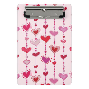 Minicarpeta De Pinza Tejas del corazón