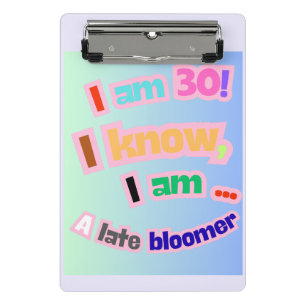 Minicarpeta De Pinza Tengo 30 años, lo sé, soy un bloguero tardío