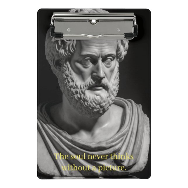 Minicarpeta De Pinza The soul never thinks without a picture (Anverso)