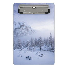 Minicarpeta De Pinza Tierras maravillosas del invierno, niebla, bosque 