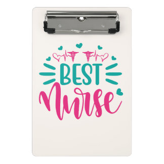 Minicarpeta De Pinza TITLE  Best Nurse Mini Clipboard – Personalized Me