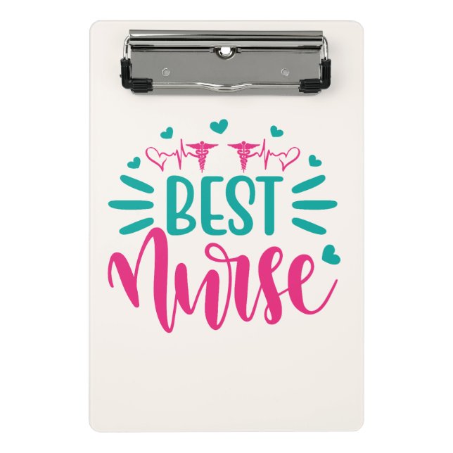Minicarpeta De Pinza TITLE  Best Nurse Mini Clipboard – Personalized Me (Anverso)