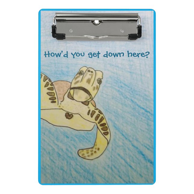 Minicarpeta De Pinza Tortuga del Mar Verde (Anverso)