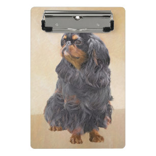 Minicarpeta De Pinza Toy English Spaniel Pintura Original Arte Animal