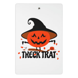 Minicarpeta De Pinza Treck Trat Pumpkin Sonriente