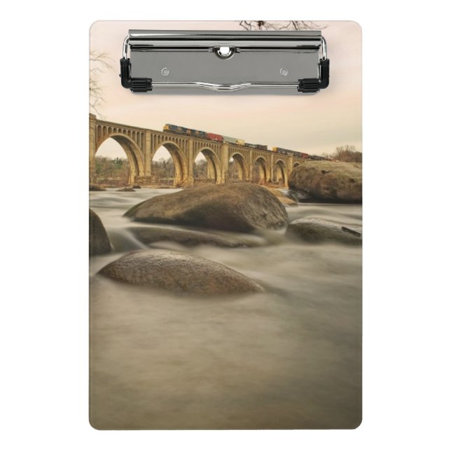 Minicarpeta De Pinza Tren sobre James River (Anverso)