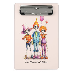 Minicarpeta De Pinza Trio Adorable Pastel Zombie - Halloween lindo (3)