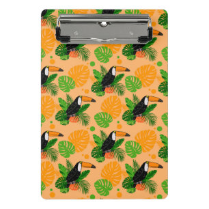 Minicarpeta De Pinza Trópico Toucan Bird Seamless Pattern