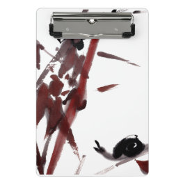 Minicarpeta De Pinza Tuschekunst mit Schnecke und Rotem Bambus